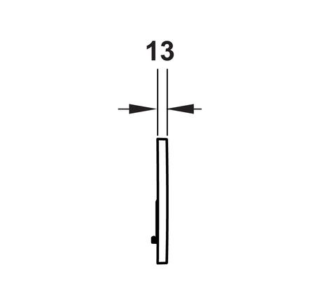 Nút xả thải bồn cầu màu chrome mờ Sigma01 588.53.503